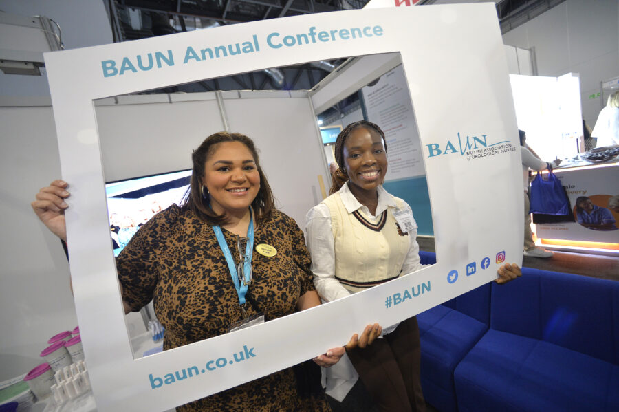 BAUN Trustee Kelly Kusinski at Conference with Joy Ugwa winner of the Bruce Turner Award 2024